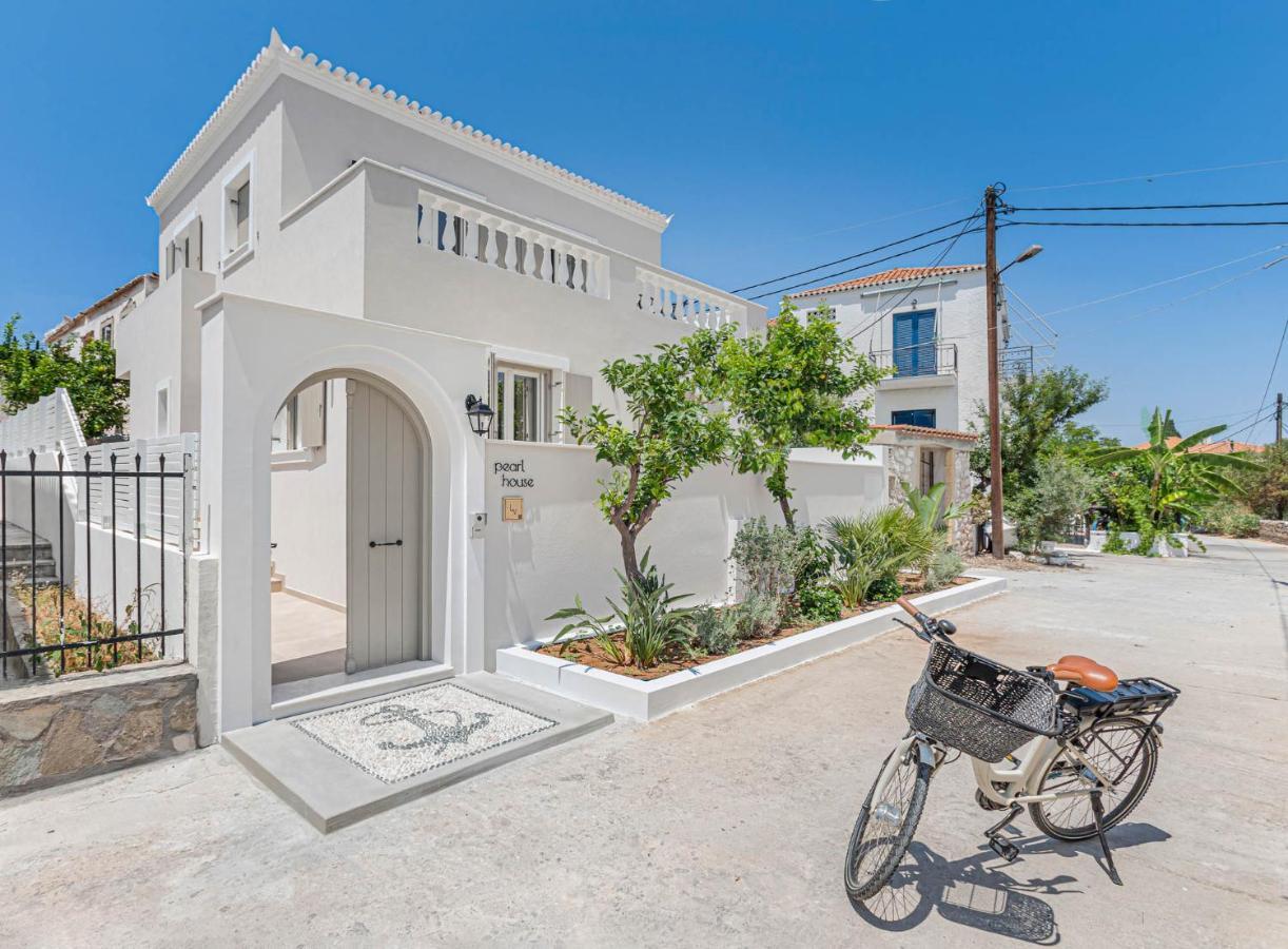 Pearl House - Luxurious New Beach Villa In Spetses Stunning View Ligoneri Экстерьер фото