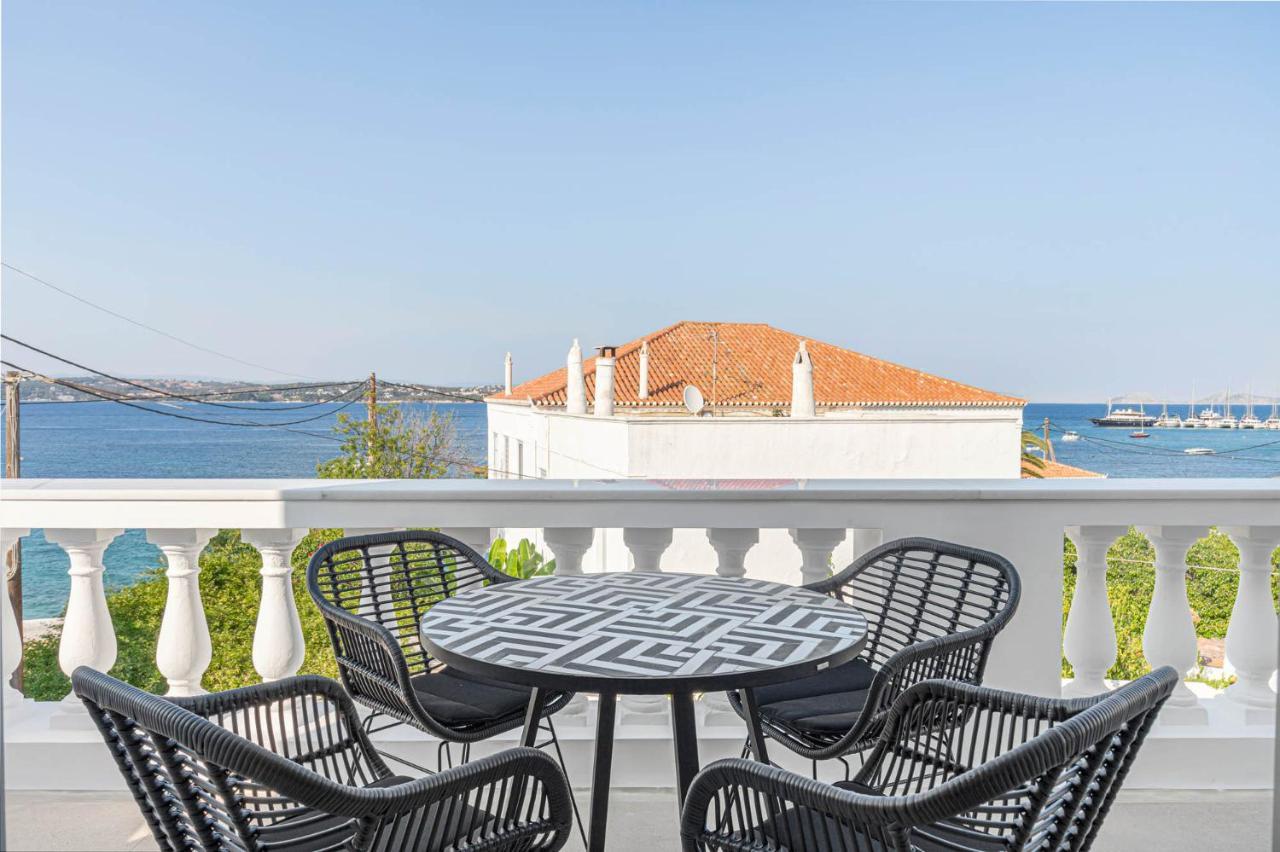 Pearl House - Luxurious New Beach Villa In Spetses Stunning View Ligoneri Экстерьер фото