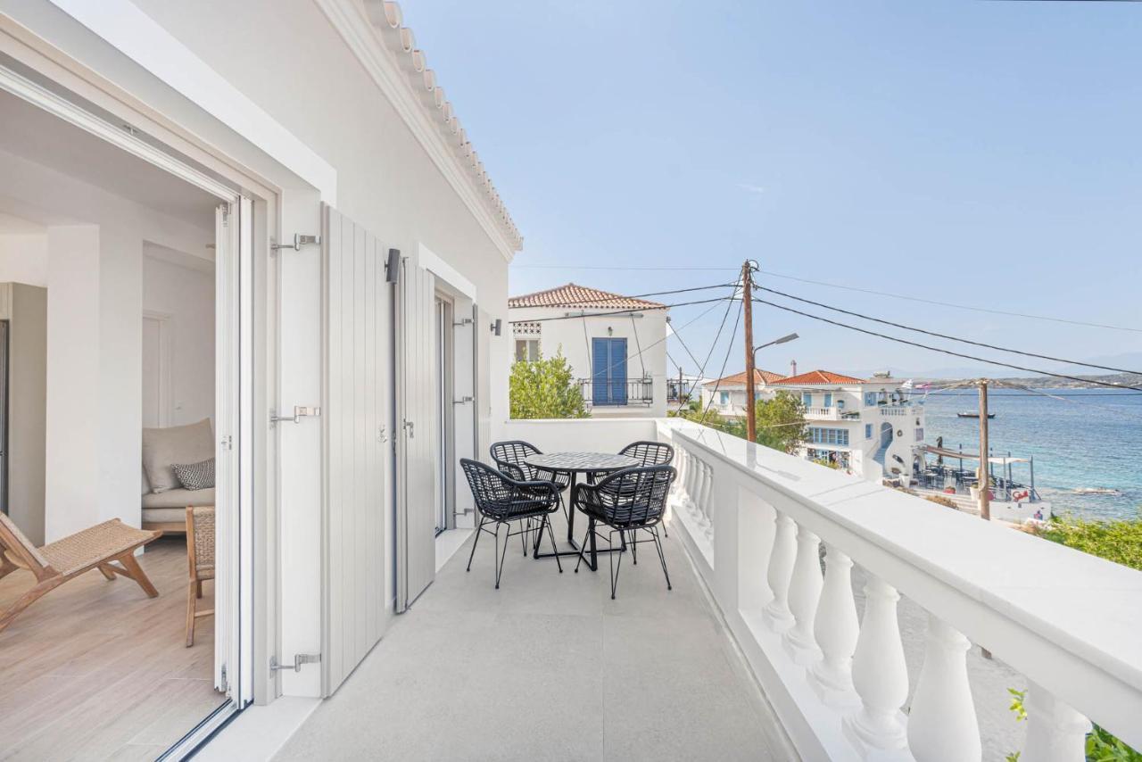 Pearl House - Luxurious New Beach Villa In Spetses Stunning View Ligoneri Экстерьер фото