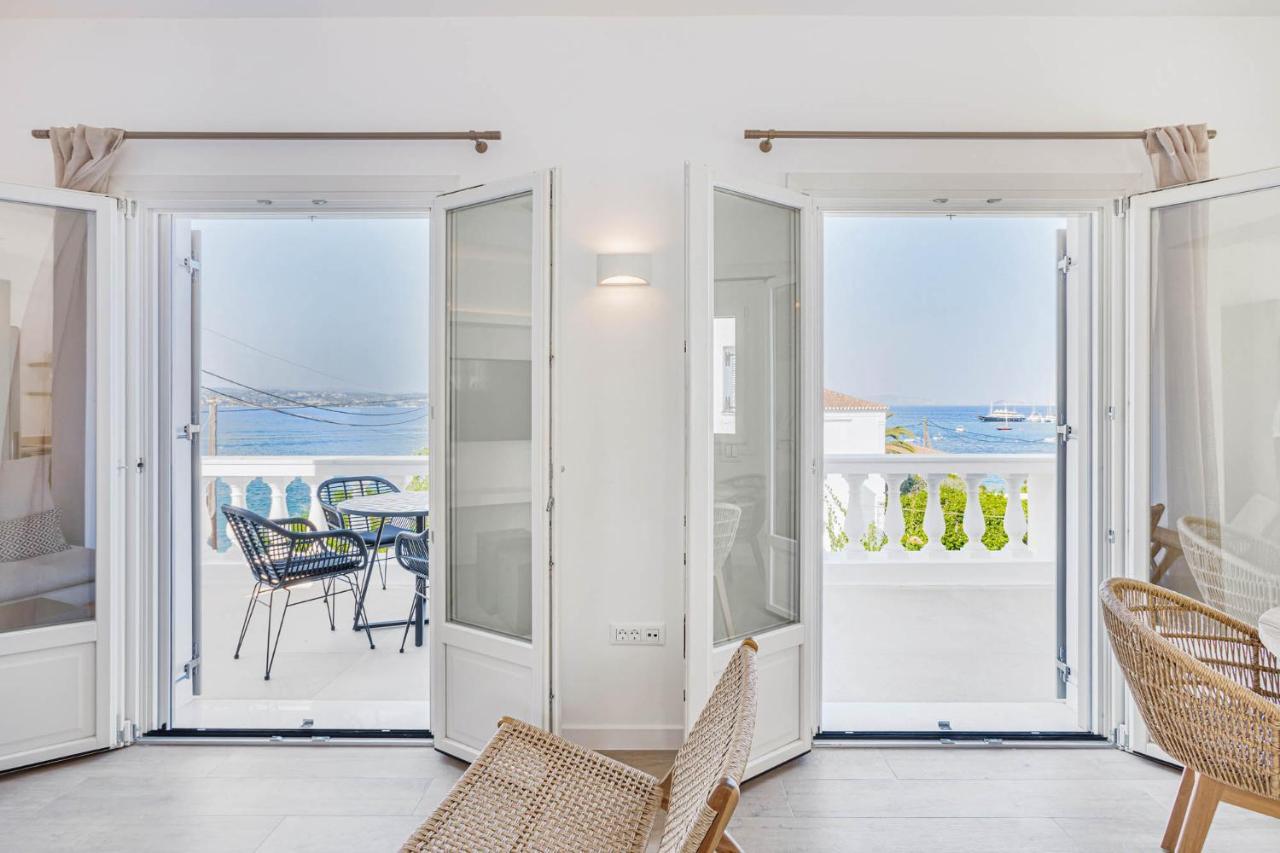 Pearl House - Luxurious New Beach Villa In Spetses Stunning View Ligoneri Экстерьер фото