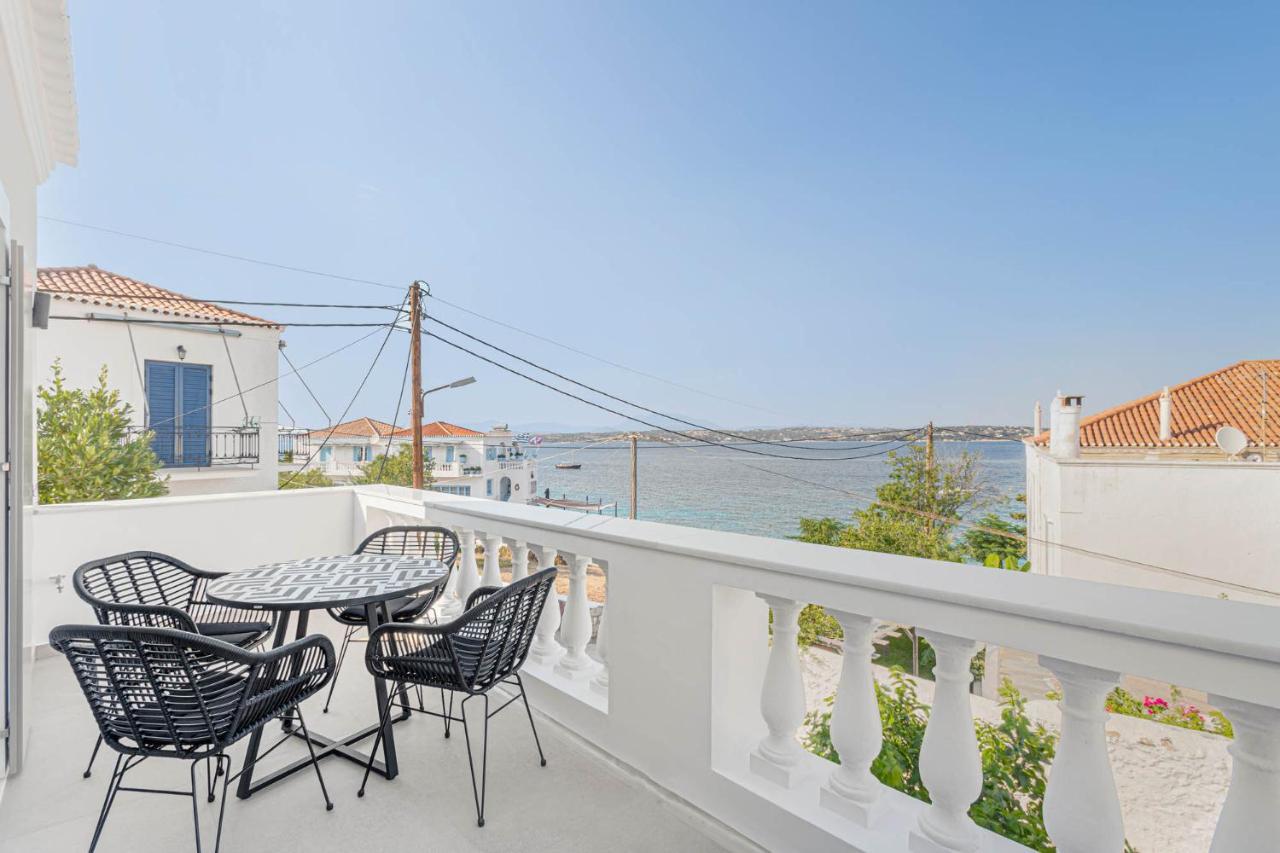 Pearl House - Luxurious New Beach Villa In Spetses Stunning View Ligoneri Экстерьер фото