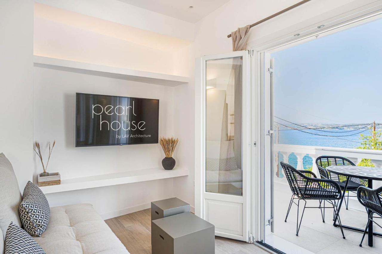 Pearl House - Luxurious New Beach Villa In Spetses Stunning View Ligoneri Экстерьер фото
